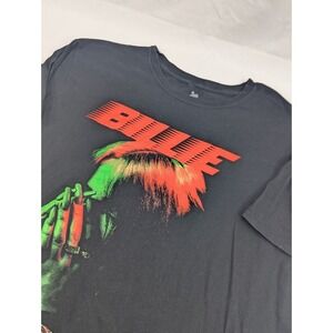 Billie Eilish Red & Green BILLIE Sz X-Large Black T-Shirt Lash Music